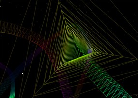 Canvas三维菱形隧道动画特效